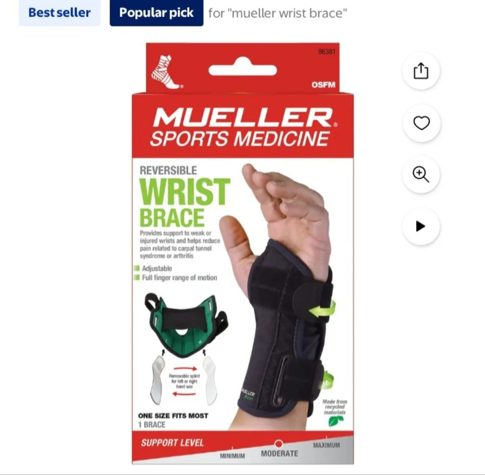 Black Wrist Brace